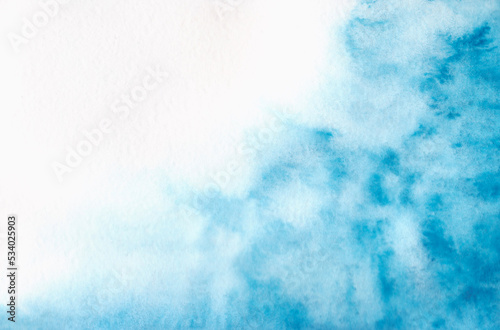 gentle light blue watercolor background for postcard invitation design