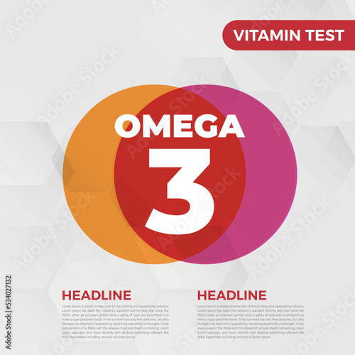 Omega3 Vitamin icon Vector illustration oil fish omega
