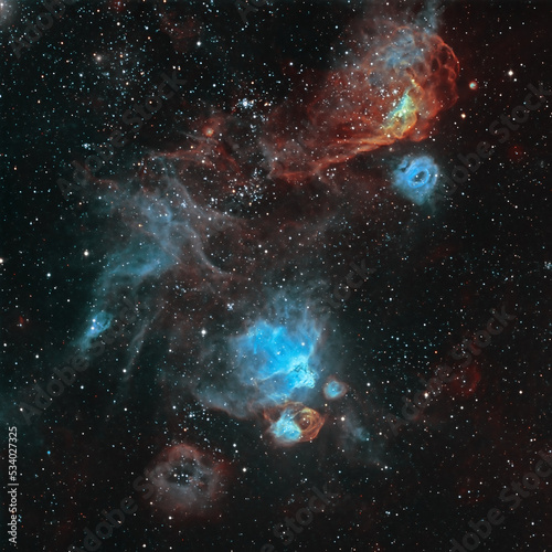 background with stars and nebula