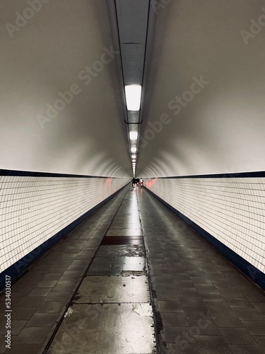 St Anna's tunnel. Antwerp, Belgium.