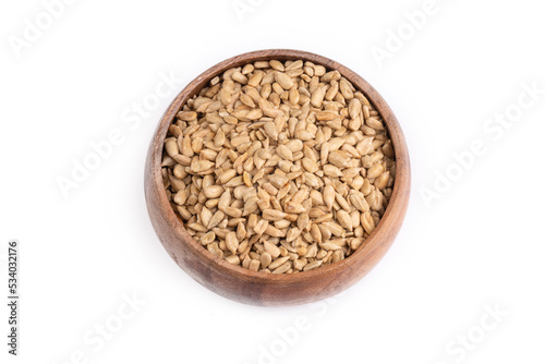 Sunflower seed kernel on th...