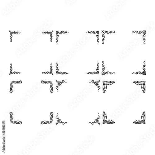 Vintage frames Decorative Ornate Elements and Badges Vector format