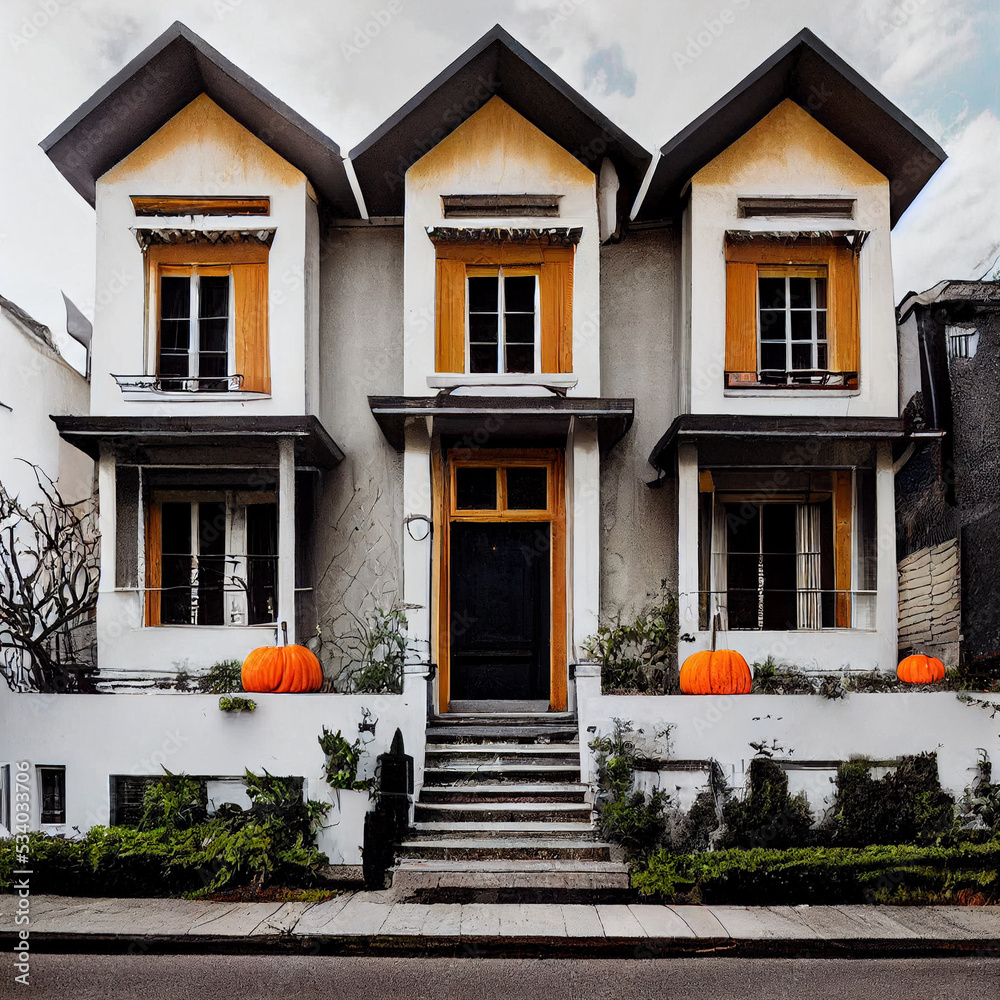 halloween styled house