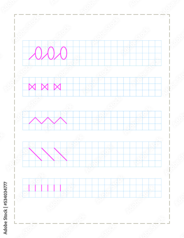 Continue the pattern with pen ,practice worksheet for preschoolers Continue the pattern with pen ,practice worksheet for preschoolers