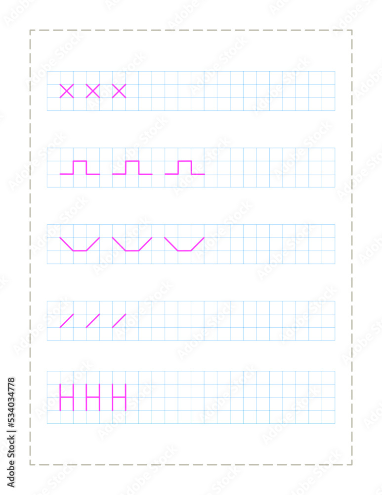Continue the pattern with pen ,practice worksheet for preschoolers Continue the pattern with pen ,practice worksheet for preschoolers