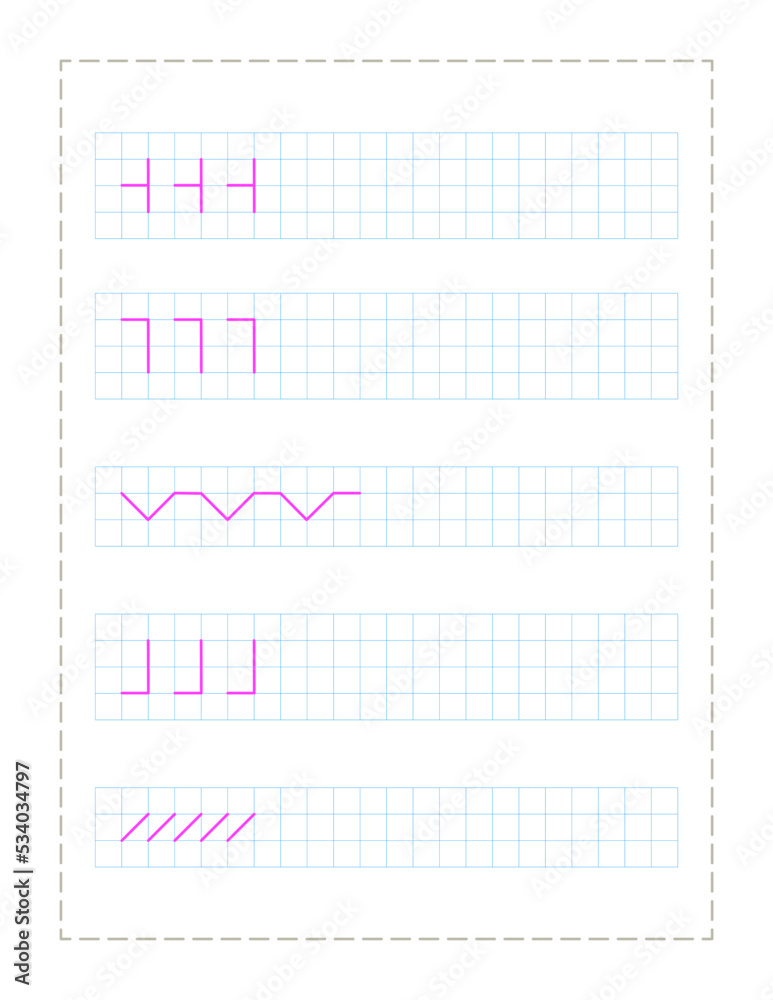 Continue the pattern with pen ,practice worksheet for preschoolers Continue the pattern with pen ,practice worksheet for preschoolers