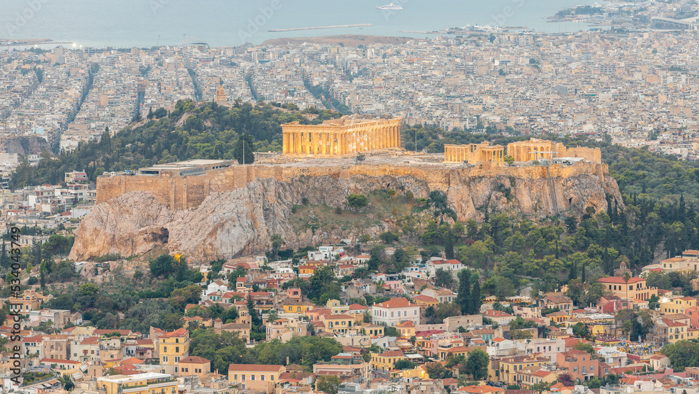 The Parthenon in Athens in Greece on September 2022