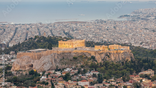 The Parthenon in Athens in Greece on September 2022