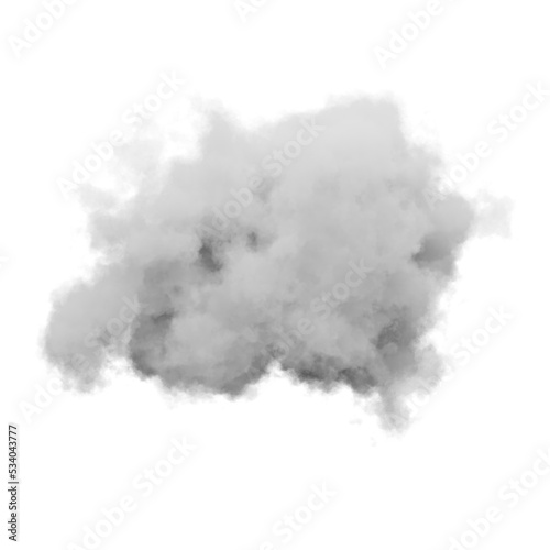 Fototapeta Naklejka Na Ścianę i Meble -  single white cloud with transparent background