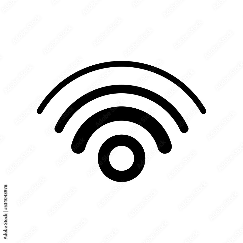 Wireless and wifi icon. Wi-fi signal symbol. Internet Connection. Remote internet access collection. Vector isolated on white background. Wireless and wifi icon. Wi-fi signal symbol. Internet Connection. Remote internet access collection. Vector isolated on white background.