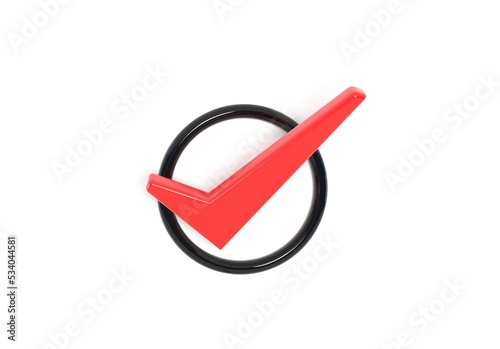 Red check mark