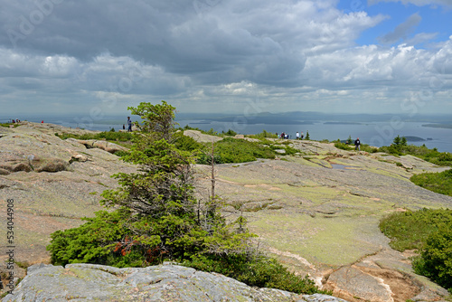 Acadia National Park. Cadillac Mountain  Trail. State of Maine. USA