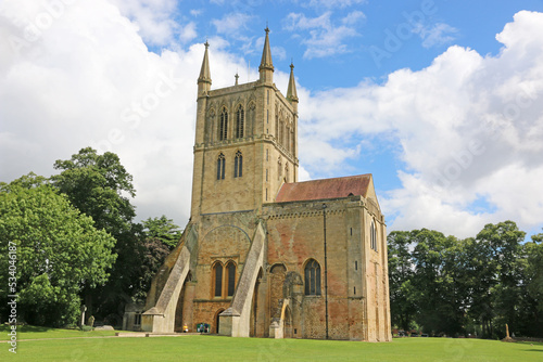 Pershore Abbey in Worcestershire, England,	 photo