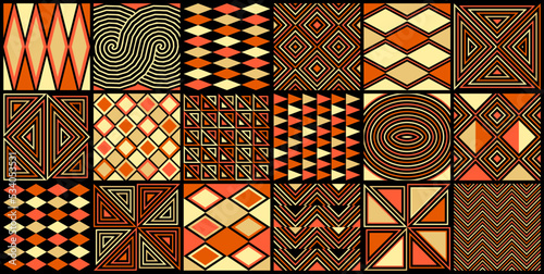 Ethnic hand drawn seamless ornament for your design