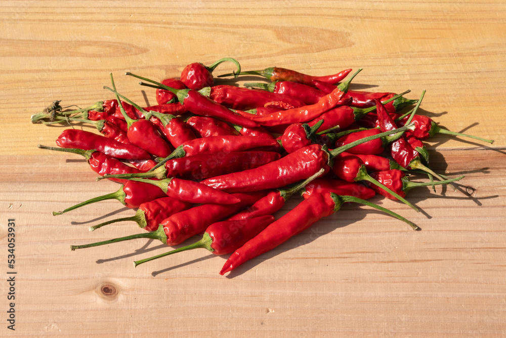 red pepper on table, very popular ingredient that makes the kitchen delights very tasty. The spicy is very popular in popular dishes. red pepper on table, very popular ingredient that makes the kitchen delights very tasty. The spicy is very popular in popular dishes.