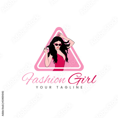 Fashion girl logo