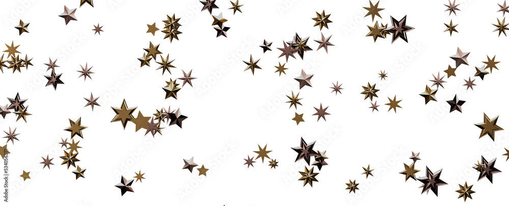 A gray whirlwind of golden snowflakes and stars. New A gray whirlwind of golden snowflakes and stars. New