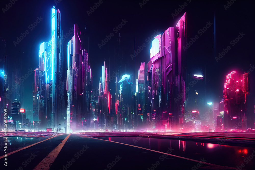 cyberpunk city, future city, neon signs, night city cyberpunk city, future city, neon signs, night city