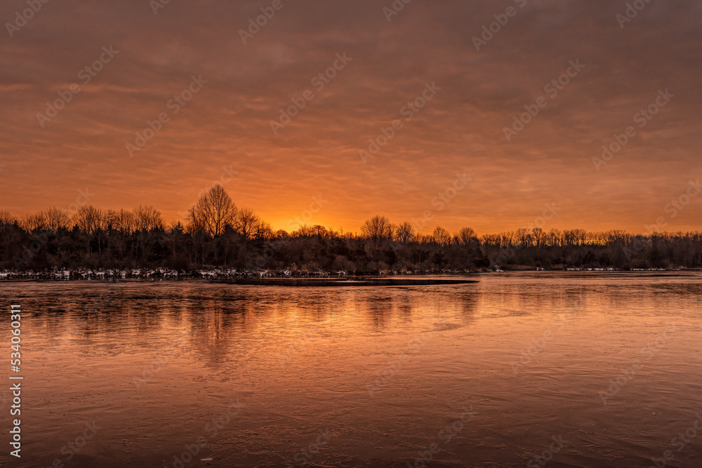 Sunrise Over Lake