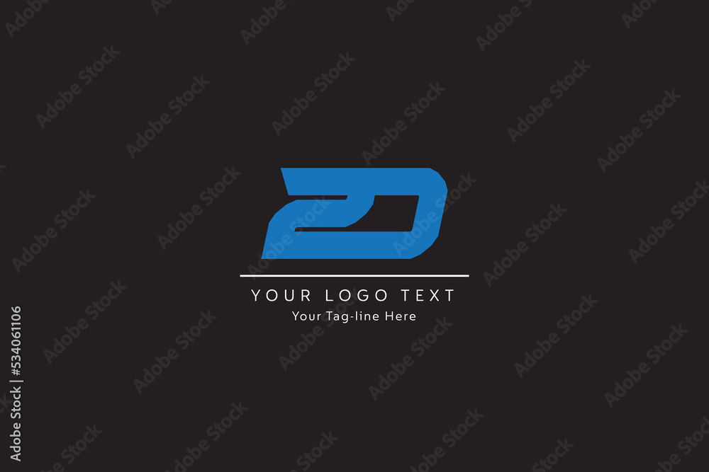 ZD Letter Logo Design. Creative Modern Z D Letters icon vector ...