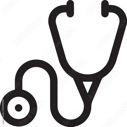 stethoscope medical device flat icon. Stethoscope icon. Healthcare logo. Stethoscope Icon vector symbol for medical doctor and physician