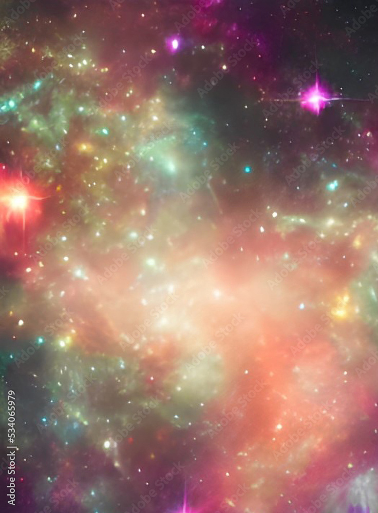 Obraz premium espaço, estrela, galáxia, nebulosa, universo