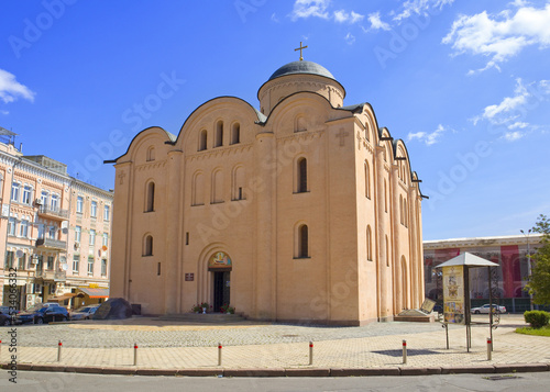 Church of the Assumption of the Blessed Virgin Mary (Mother of God Pirogoshcha) on Podil in Kyiv, Ukraine 