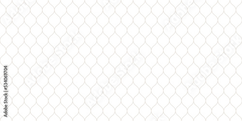Vector seamless pattern, thin wavy lines. Subtle minimal texture of mesh, fishnet, lace, weaving, subtle lattice. Simple minimalist geometric background. Abstract repeat modern design for print, decor