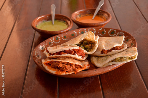 Mexican Foodfast Sauce Background Horizontal photo
