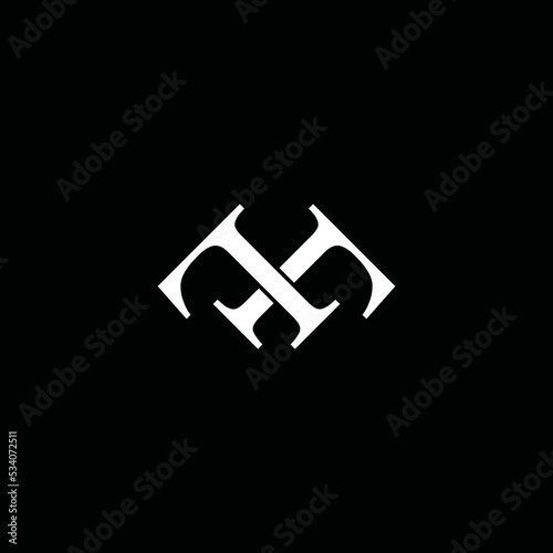initial FF letter vector logo design
