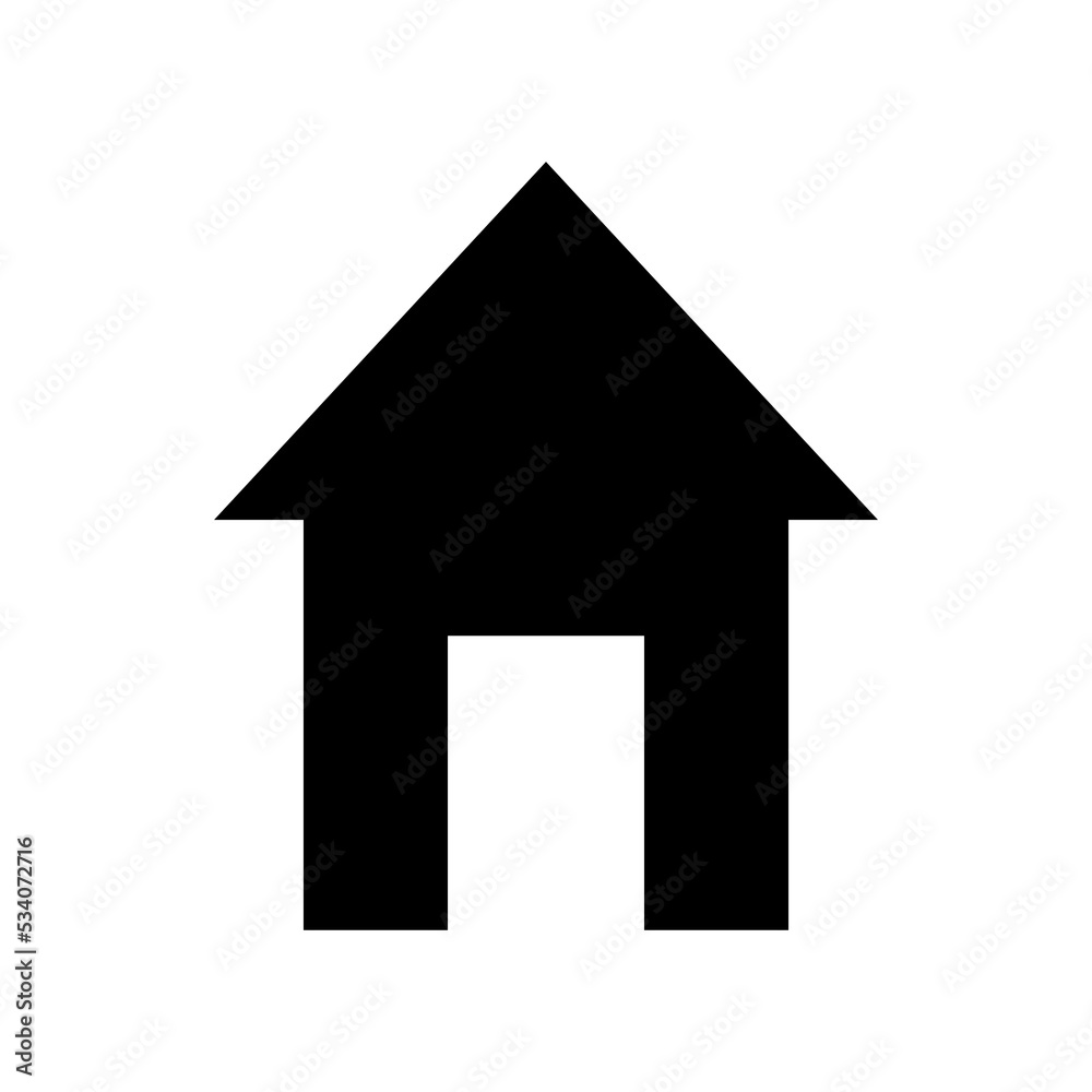 House icon. Small house. Vector illustration. Stock image. 