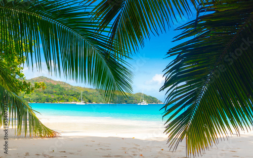 Anse Lazio - the most beautiful beach of Seychelles. Praslin  Seychelles