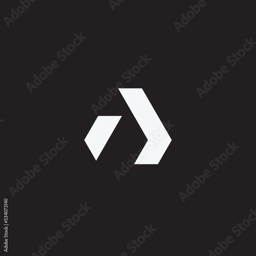 abstract running sport logo design