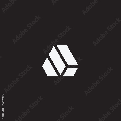 abstract stripe sport logo design