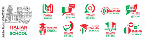 Vector logo of the Italian language school