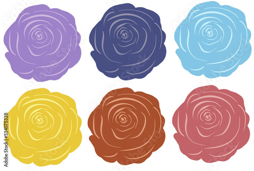 Colorful Flower Set