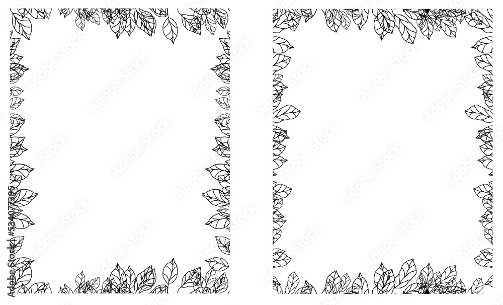 leaves page border