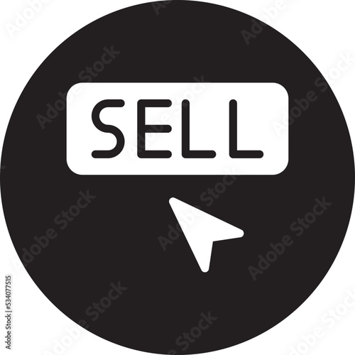sell glyph icon