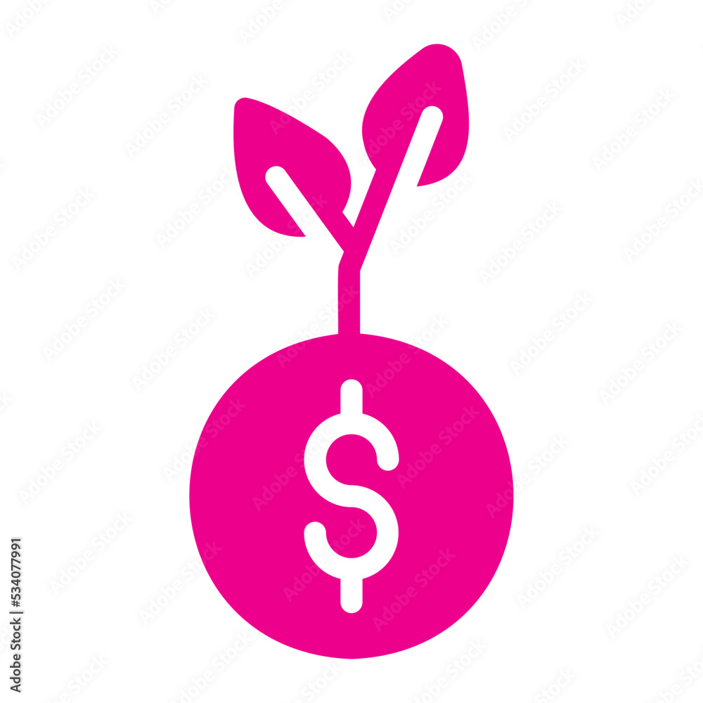 Fototapeta premium money gradient icon