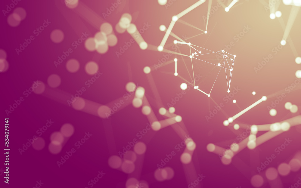 Abstract background. Molecules technology with polygonal shapes, connecting dots and lines. Connection structure. Big data visualization. Abstract background. Molecules technology with polygonal shapes, connecting dots and lines. Connection structure. Big data visualization.