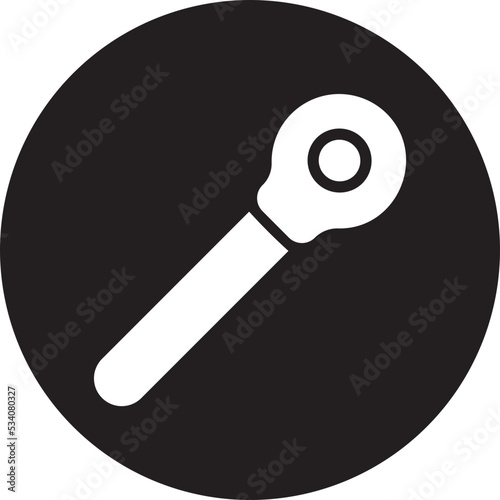 ratchet glyph icon