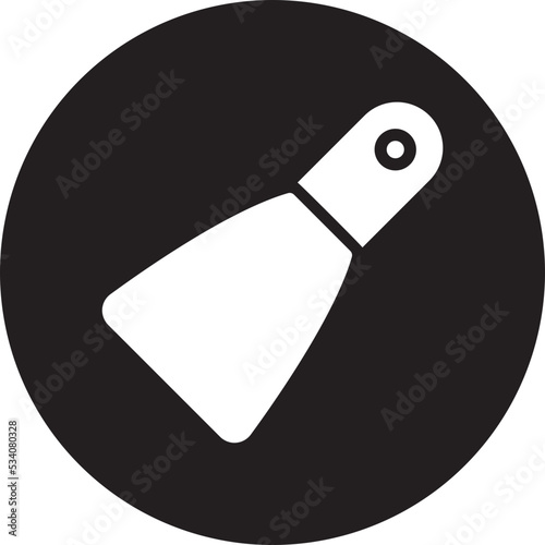 putty knife glyph icon
