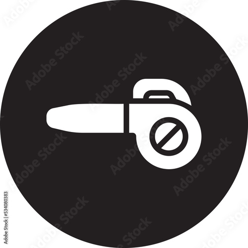 leaf blower glyph icon