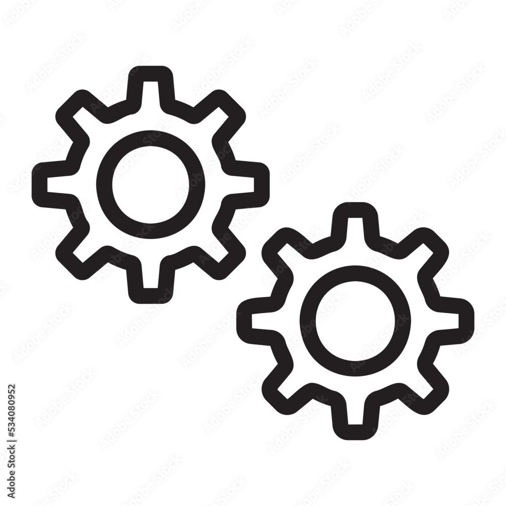 settings line icon settings line icon