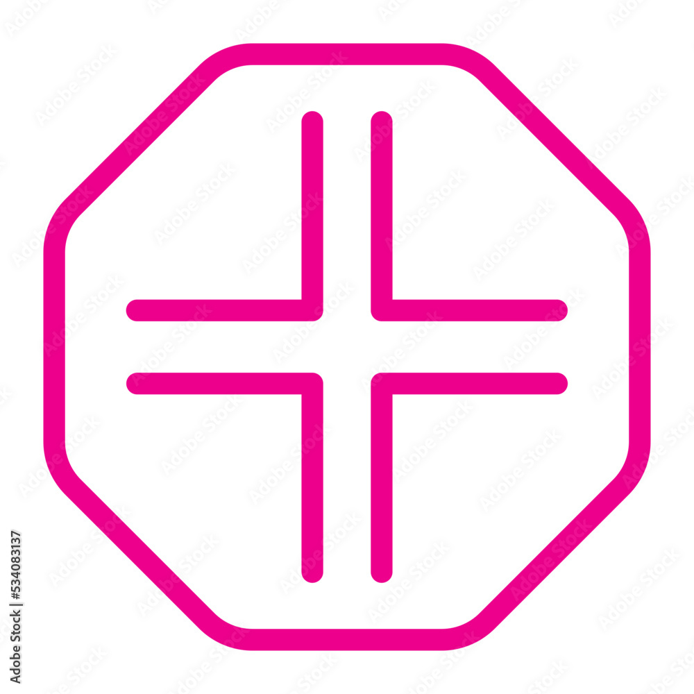 Obraz premium crossing roads gradient icon