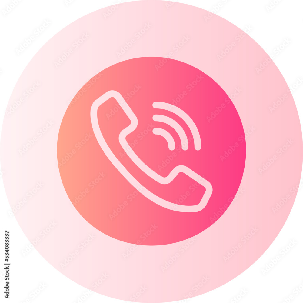 telephone gradient icon telephone gradient icon