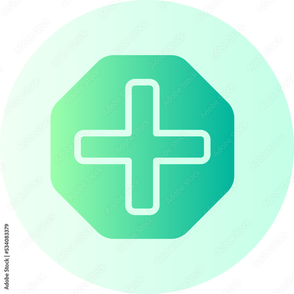 Obraz premium intersection gradient icon