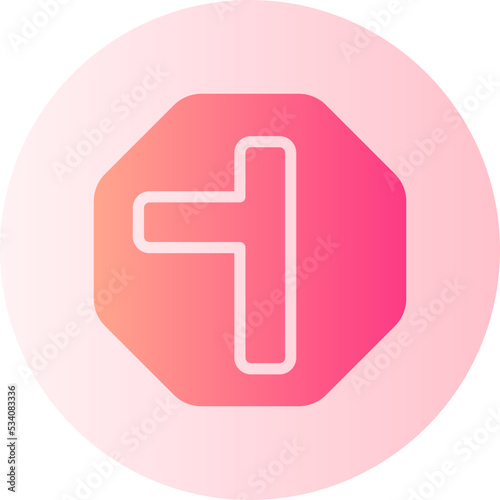 Side Road gradient icon
