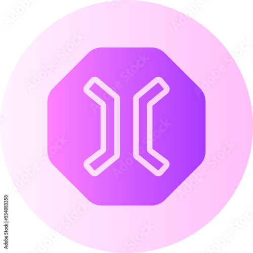 bridge road gradient icon