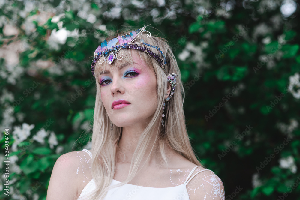 light elf in the apple trees light elf in the apple trees